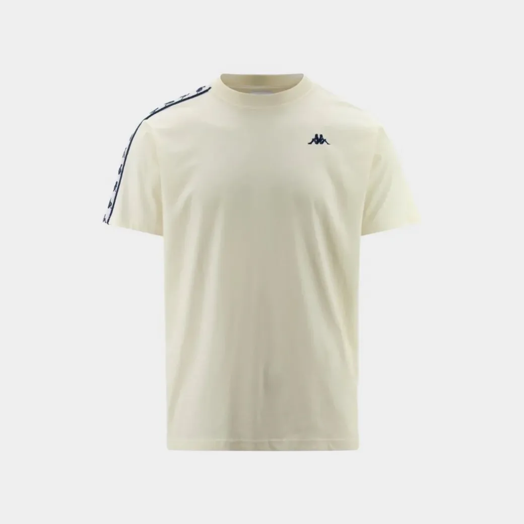 Kappa 222 Banda Pueblogt T-Shirt White Mix Grey Warm