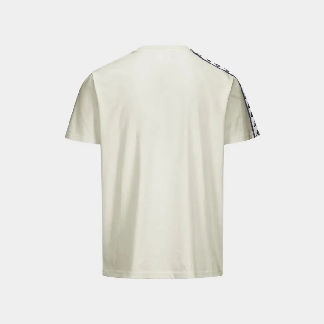 Kappa 222 Banda Pueblogt T-Shirt White Mix Grey Warm