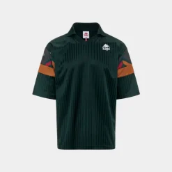 Kappa Authentic Heritage Polik T-Shirt Green Poderosa Yellow Camel