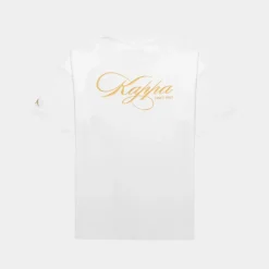 Kappa Authentic Norda T-Shirt White & Yellow Gold