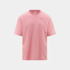 Kappa Authentic Premium Pete T-Shirt Pink Icing