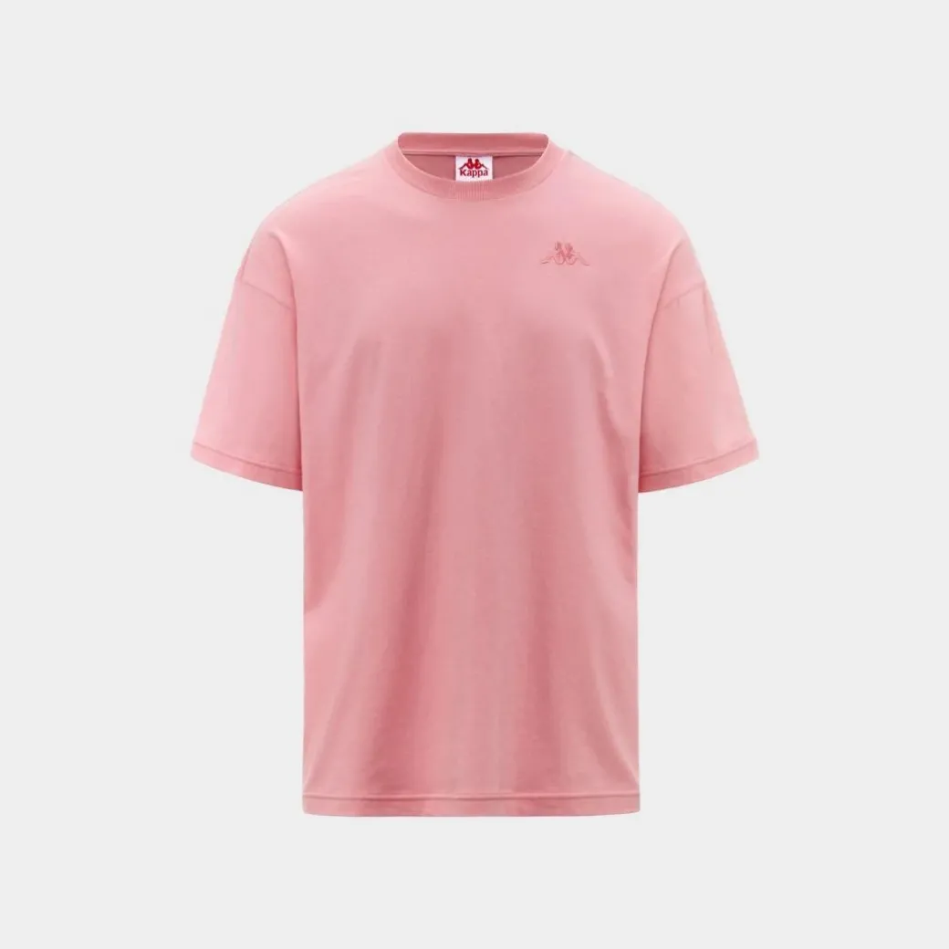 Kappa Authentic Premium Pete T-Shirt Pink Icing