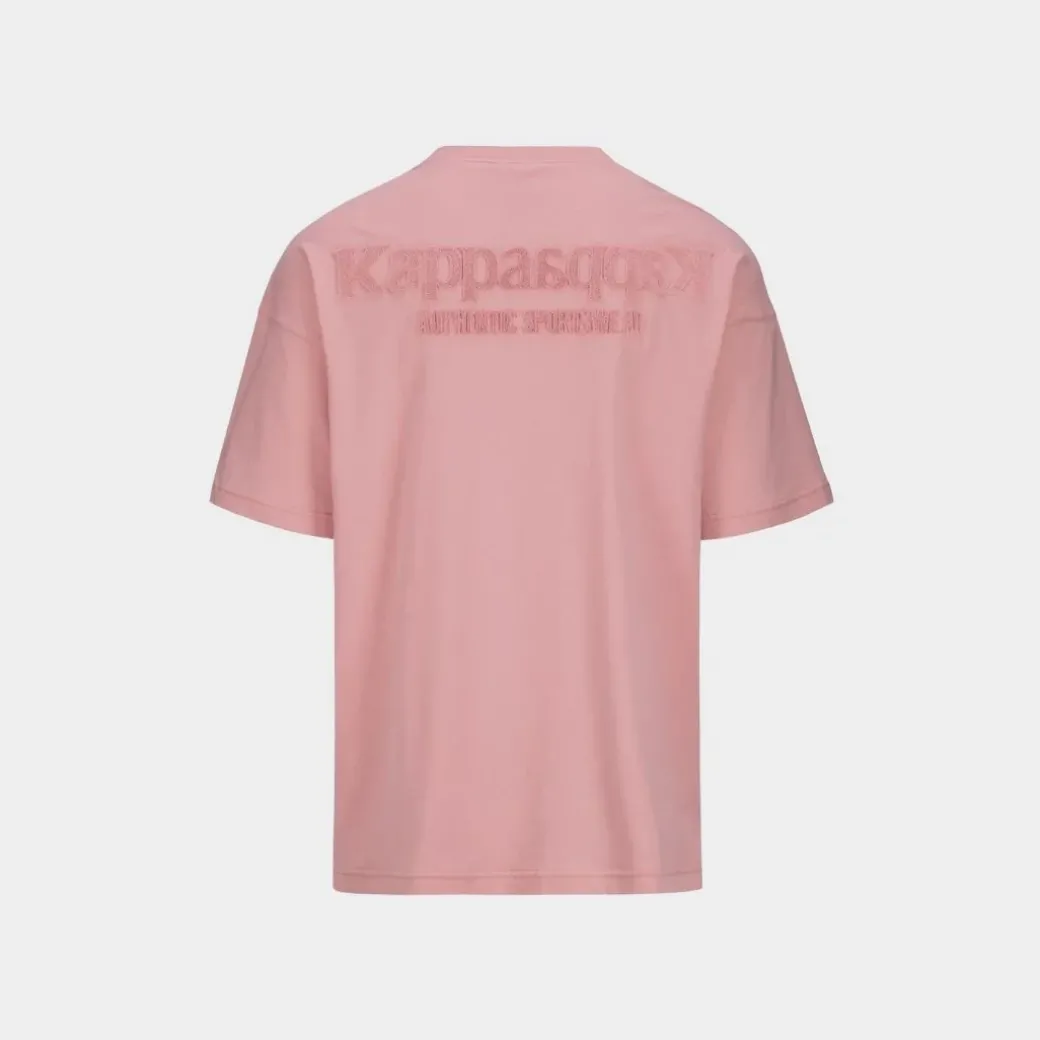 Kappa Authentic Premium Pete T-Shirt Pink Icing