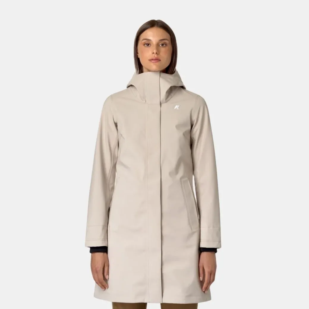 K-Way Stephy Bonded Beige Grey Blue Depth