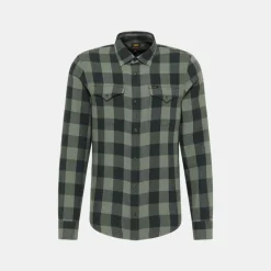 Lee Clean Western Long Sleeve Shirt Fort Green
