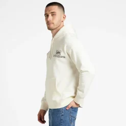 Lee Logo Loose Hoodie Ecru