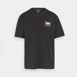 Lee Loose Logo Tee Washed Black