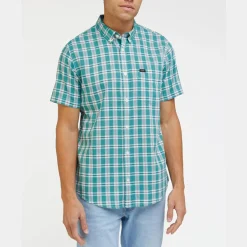 Lee Short Sleeve Button Down Shirt Monaco