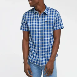 Lee Short Sleeve Button Down Shirt in Anthem Blue