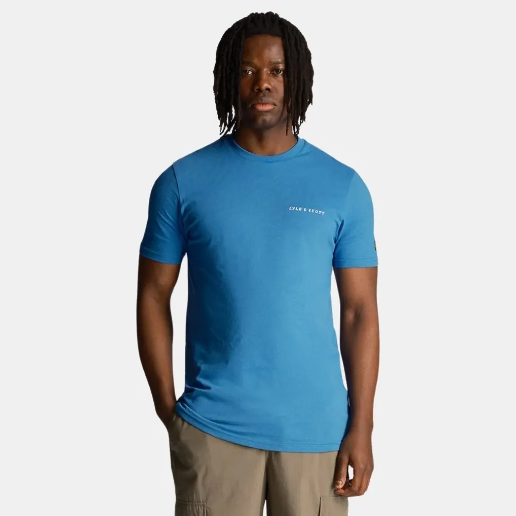 Lyle & Scott Embroidered T-Shirt Spring Blue
