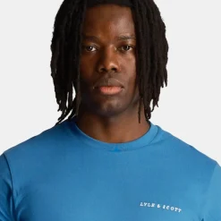 Lyle & Scott Embroidered T-Shirt Spring Blue