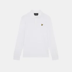 Lyle & Scott Long Sleeve Polo Shirt White