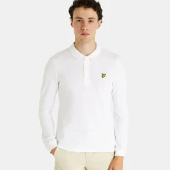Lyle & Scott Long Sleeve Polo Shirt White