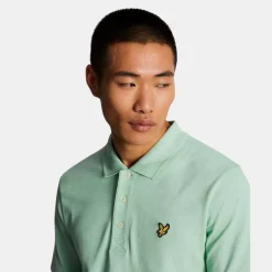 Lyle & Scott Plain Polo Shirt Turquoise Shadow