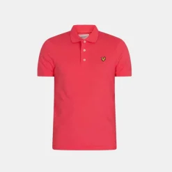 Lyle & Scott Plain Polo Shirt Electric Pink