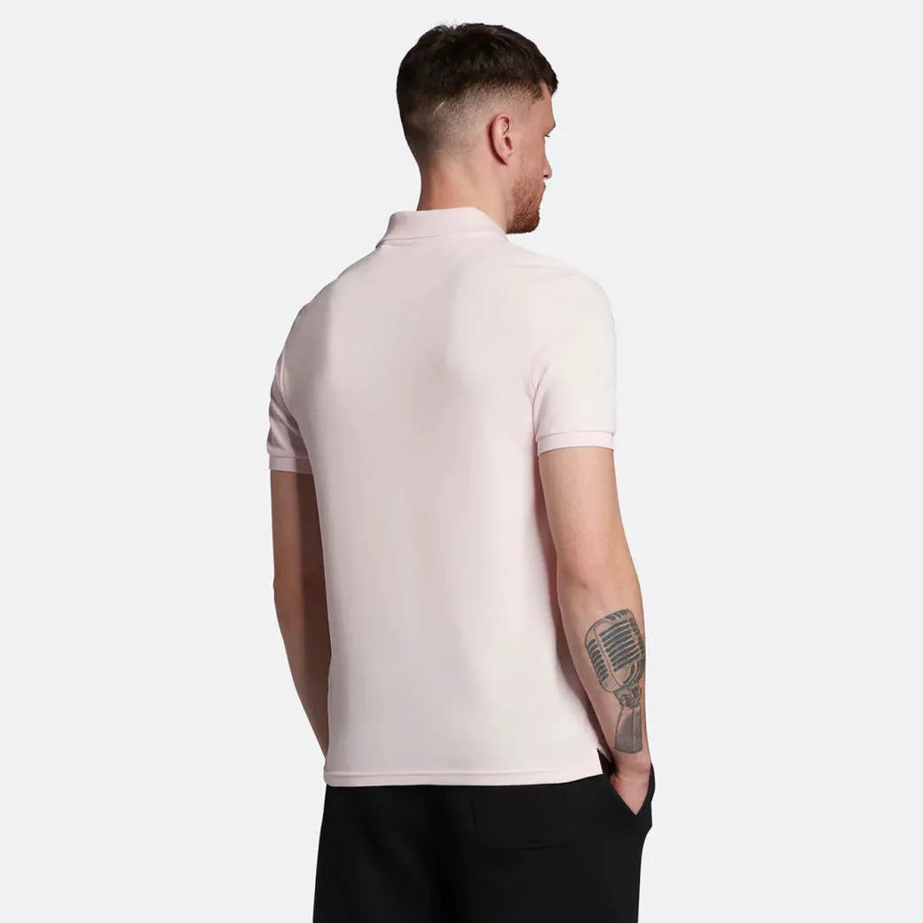 Lyle & Scott Plain Polo Shirt Light Pink