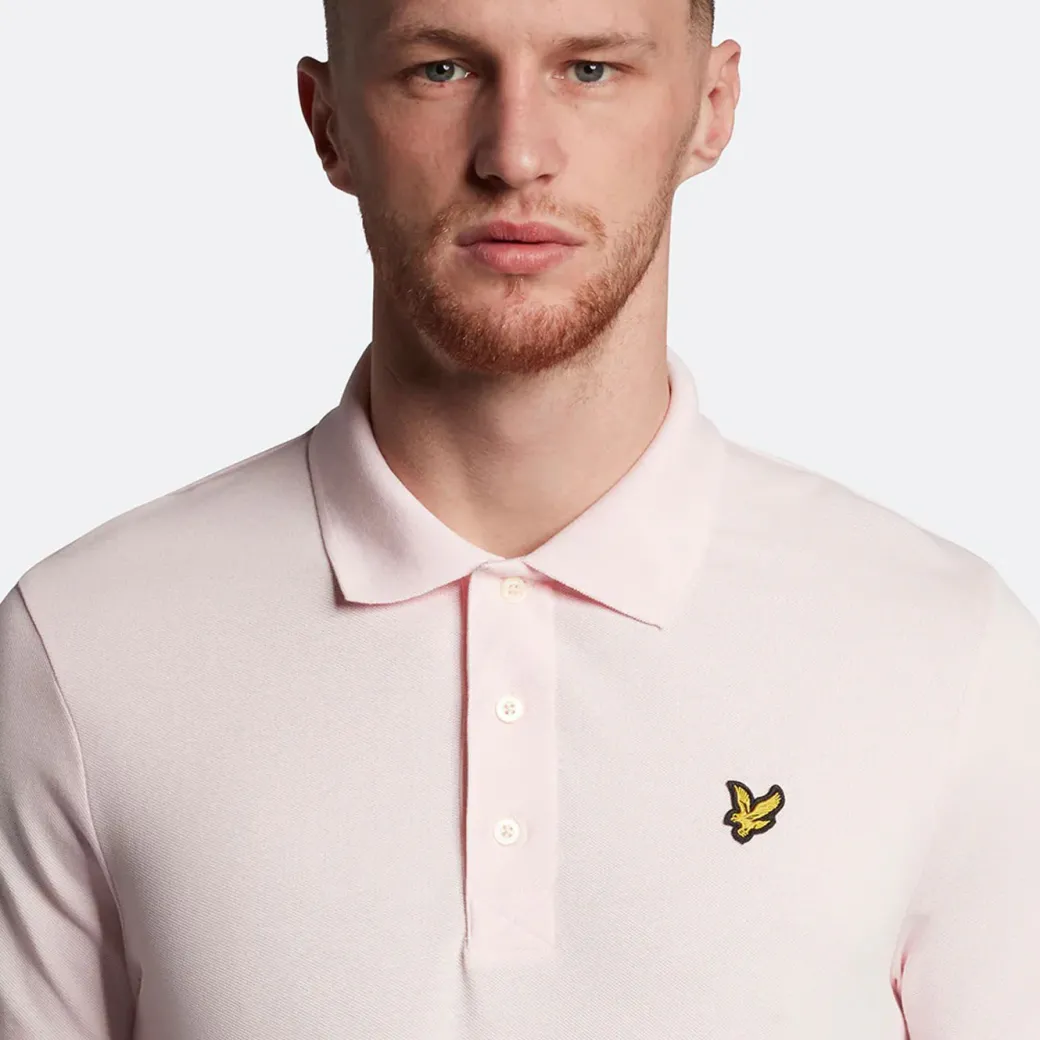 Lyle & Scott Plain Polo Shirt Light Pink