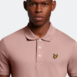 Lyle & Scott Plain Polo Shirt Hutton Pink