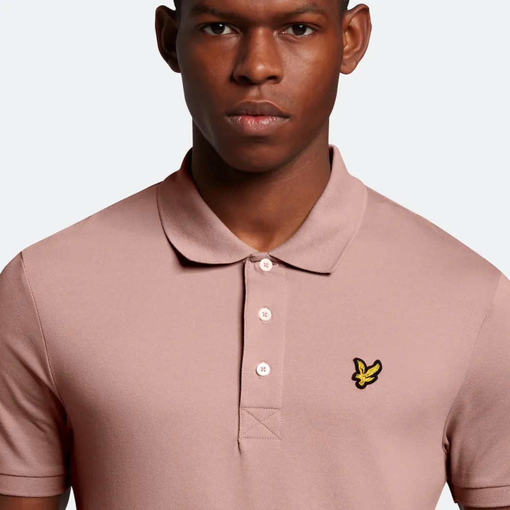 Lyle & Scott Plain Polo Shirt Hutton Pink