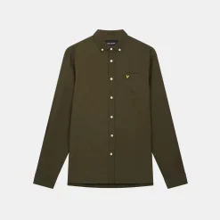 Lyle & Scott Regular Fit Light Weight Oxford Shirt Olive
