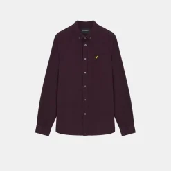 Lyle & Scott Regular Fit Light Weight Oxford Shirt Glenshee Plum