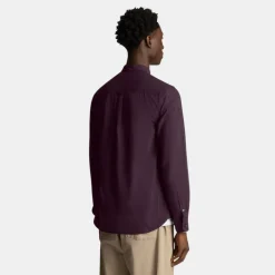 Lyle & Scott Regular Fit Light Weight Oxford Shirt Glenshee Plum