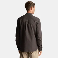 Lyle & Scott Regular Fit Light Weight Oxford Shirt Gun Metal