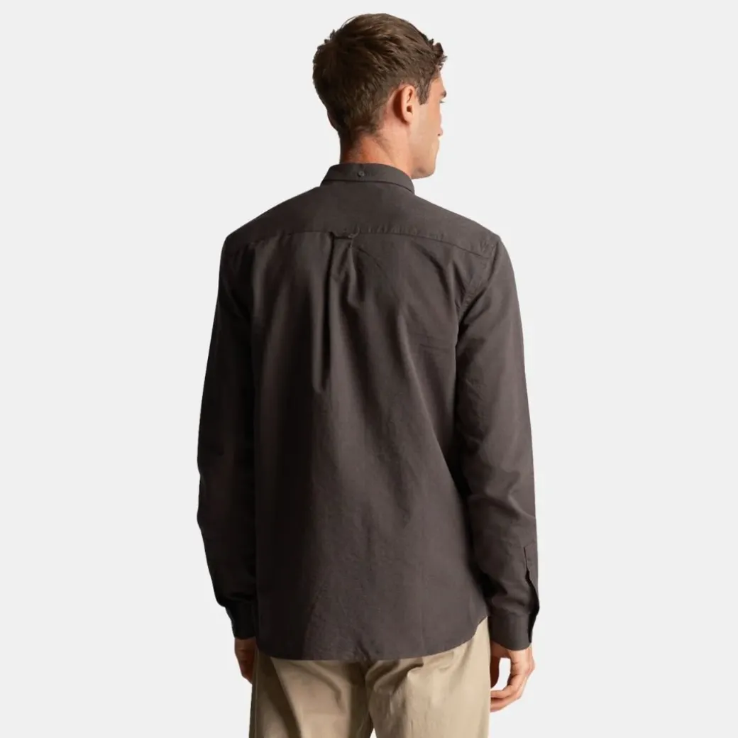 Lyle & Scott Regular Fit Light Weight Oxford Shirt Gun Metal