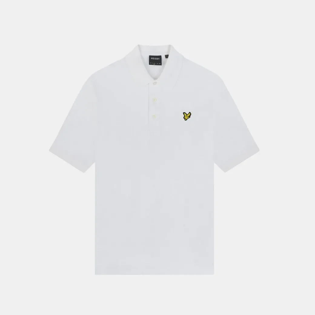 Lyle & Scott Slub Polo Shirt White