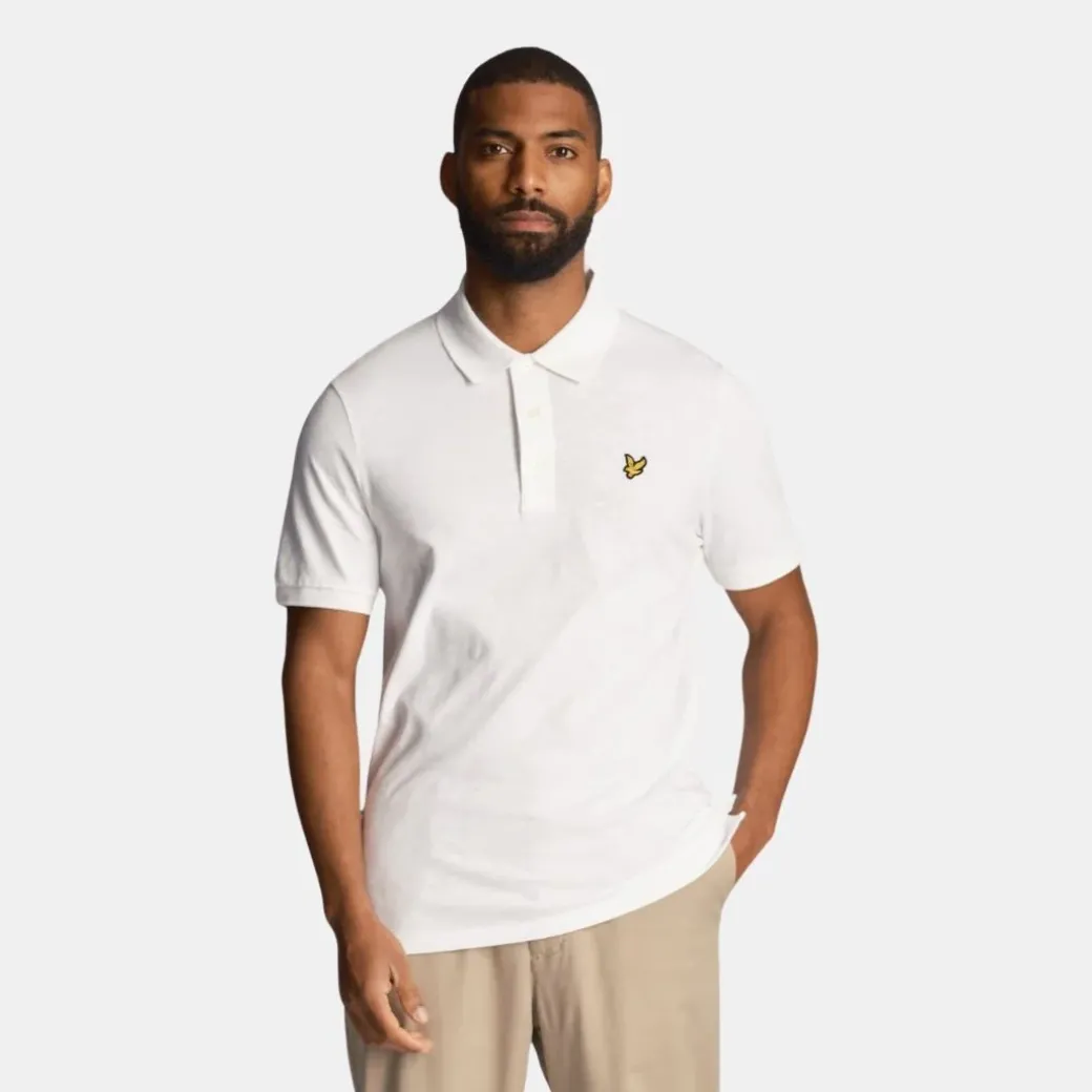 Lyle & Scott Slub Polo Shirt White