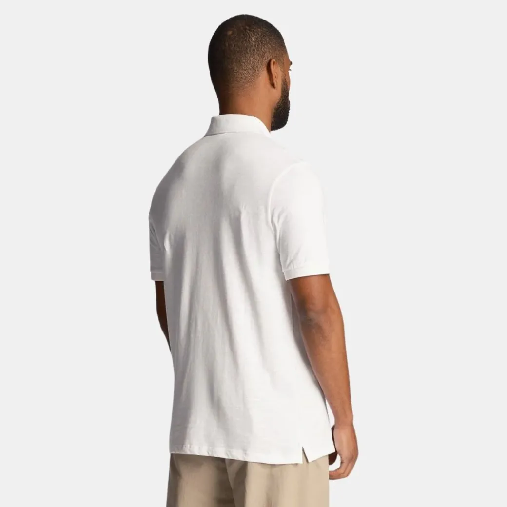 Lyle & Scott Slub Polo Shirt White