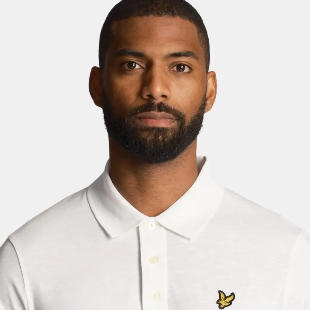 Lyle & Scott Slub Polo Shirt White
