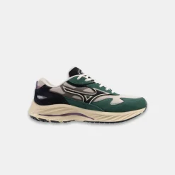 Mizuno Wave Rider B Silvercloud Vulcan Bistro Green