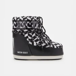 Moon Boot Icon Low Optical Black White