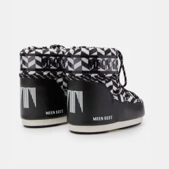 Moon Boot Icon Low Optical Black White