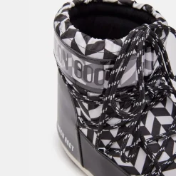 Moon Boot Icon Low Optical Black White