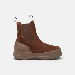 Moon Boot Luna Chelsea Suede Brown