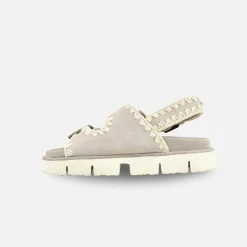Mou Bio Sandal Two Bukless And Back Strap Chalk