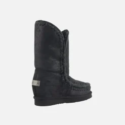 Mou Eskimo Inner Wedge Tall Cracked Black