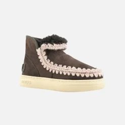 Mou Eskimo Sneaker Bold Glitter Logo Mocha