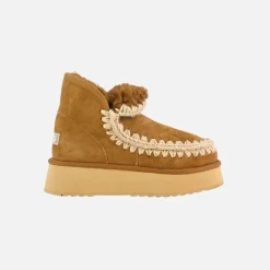 Mou Mini Eskimo Platform Boot Cognac
