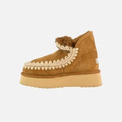 Mou Mini Eskimo Platform Boot Cognac