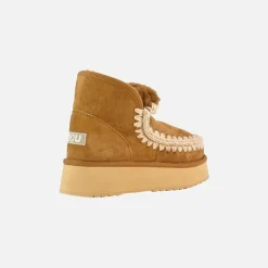 Mou Mini Eskimo Platform Boot Cognac