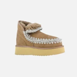Mou Mini Eskimo Platform Boot Dark Stone