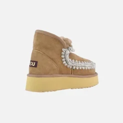 Mou Mini Eskimo Platform Boot Dark Stone