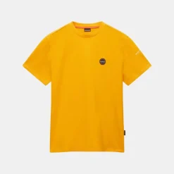 Napapijri Badge Short Sleeve T-Shirt Yellow