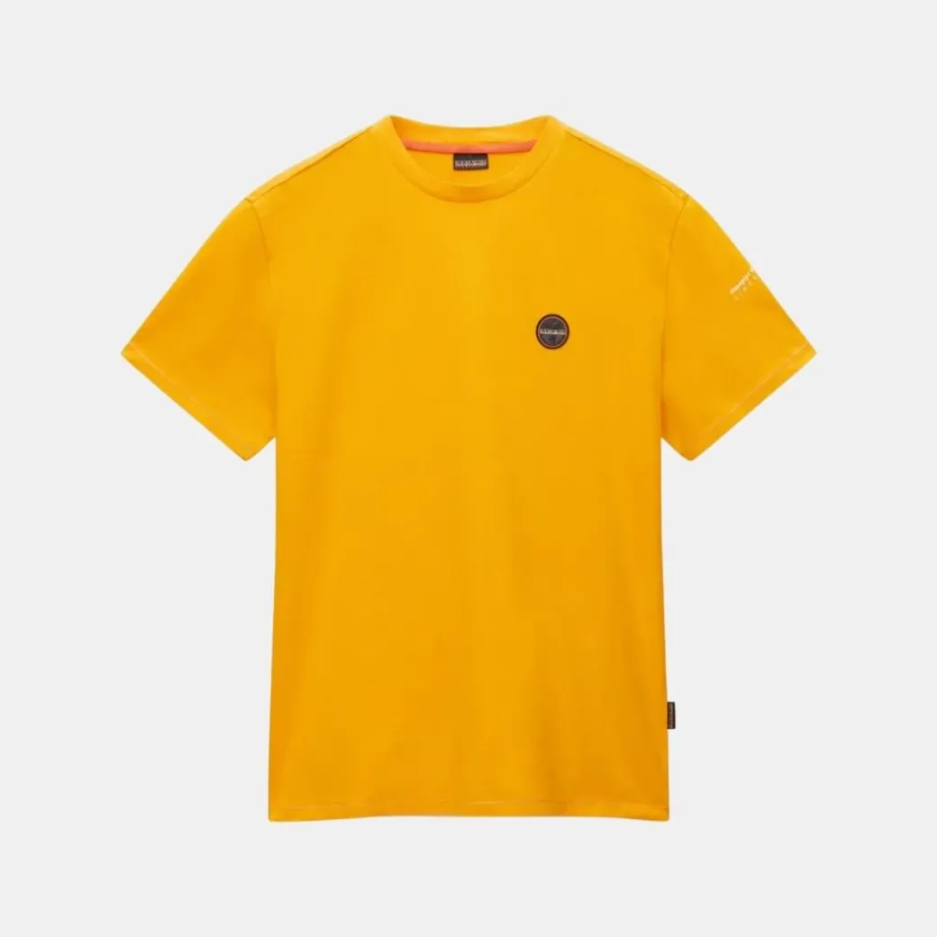 Napapijri Badge Short Sleeve T-Shirt Yellow
