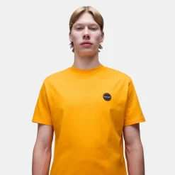 Napapijri Badge Short Sleeve T-Shirt Yellow