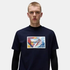Napapijri Portalet Short Sleeve T-Shirt Dark Blue