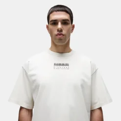 Napapijri Premium Premium Short Sleeve T-Shirt Beige